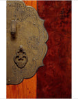 Early 20th Century Chinese Cabinet Made of Elm and Burl Wood with Carved Skirt-5. Asian & Chinese Furniture, Art, Antiques, Vintage Home Décor for sale at FEA Home