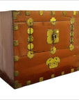 Early 20th Century Korean Chest with Double Doors and Traditional Brass-4. Asian & Chinese Furniture, Art, Antiques, Vintage Home Décor for sale at FEA Home