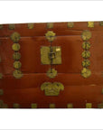 Early 20th Century Korean Chest with Double Doors and Traditional Brass-1. Asian & Chinese Furniture, Art, Antiques, Vintage Home Décor for sale at FEA Home