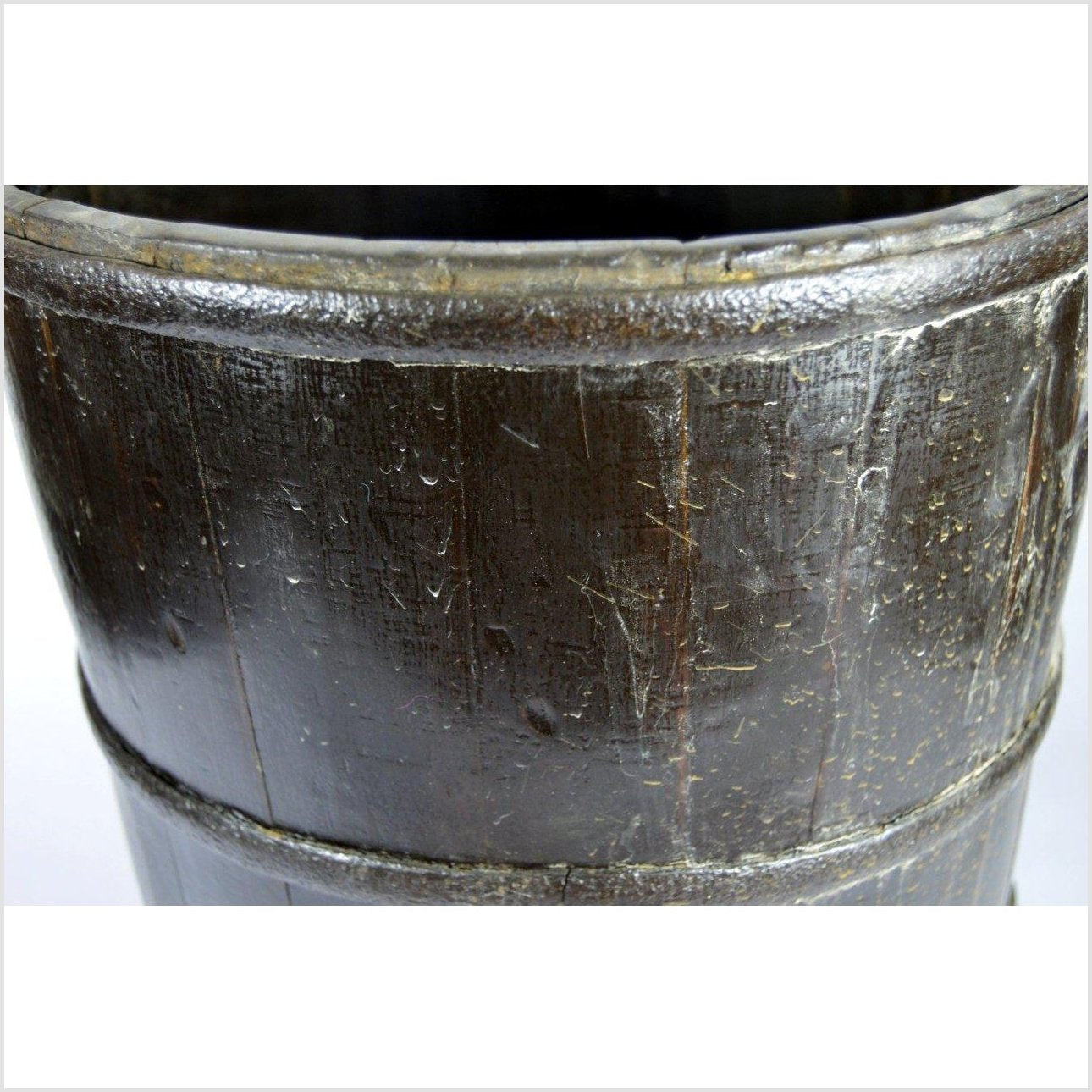 Early Wooden Bucket-3. Asian & Chinese Furniture, Art, Antiques, Vintage Home Décor for sale at FEA Home