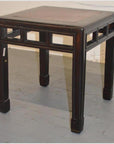 Elmwood Stool with Burl Inlay-3. Asian & Chinese Furniture, Art, Antiques, Vintage Home Décor for sale at FEA Home