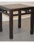 Elmwood Stool with Burl Inlay-1. Asian & Chinese Furniture, Art, Antiques, Vintage Home Décor for sale at FEA Home