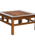 Chinese Qing Dynasty Period 19th Century Coffee Table with Carved Fretwork Top-1. Asian & Chinese Furniture, Art, Antiques, Vintage Home Décor for sale at FEA Home