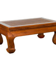 Chinese Shanxi Province Qing Dynasty Elmwood Coffee Table with Woven Rattan Top-1. Asian & Chinese Furniture, Art, Antiques, Vintage Home Décor for sale at FEA Home