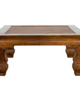 Chinese 19th Century Qing Dynasty Coffee Table with Rattan Top Inset-1. Asian & Chinese Furniture, Art, Antiques, Vintage Home Décor for sale at FEA Home