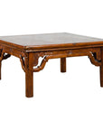 Chinese Qing Dynasty 19th Century Elmwood Coffee Table with Carved Apron-1. Asian & Chinese Furniture, Art, Antiques, Vintage Home Décor for sale at FEA Home