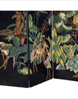 Four-Panel Crane and Floral Motif Screen-3. Asian & Chinese Furniture, Art, Antiques, Vintage Home Décor for sale at FEA Home