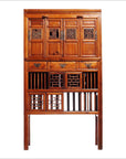 Fretwork And Carved Chinese Cabinet-1. Asian & Chinese Furniture, Art, Antiques, Vintage Home Décor for sale at FEA Home