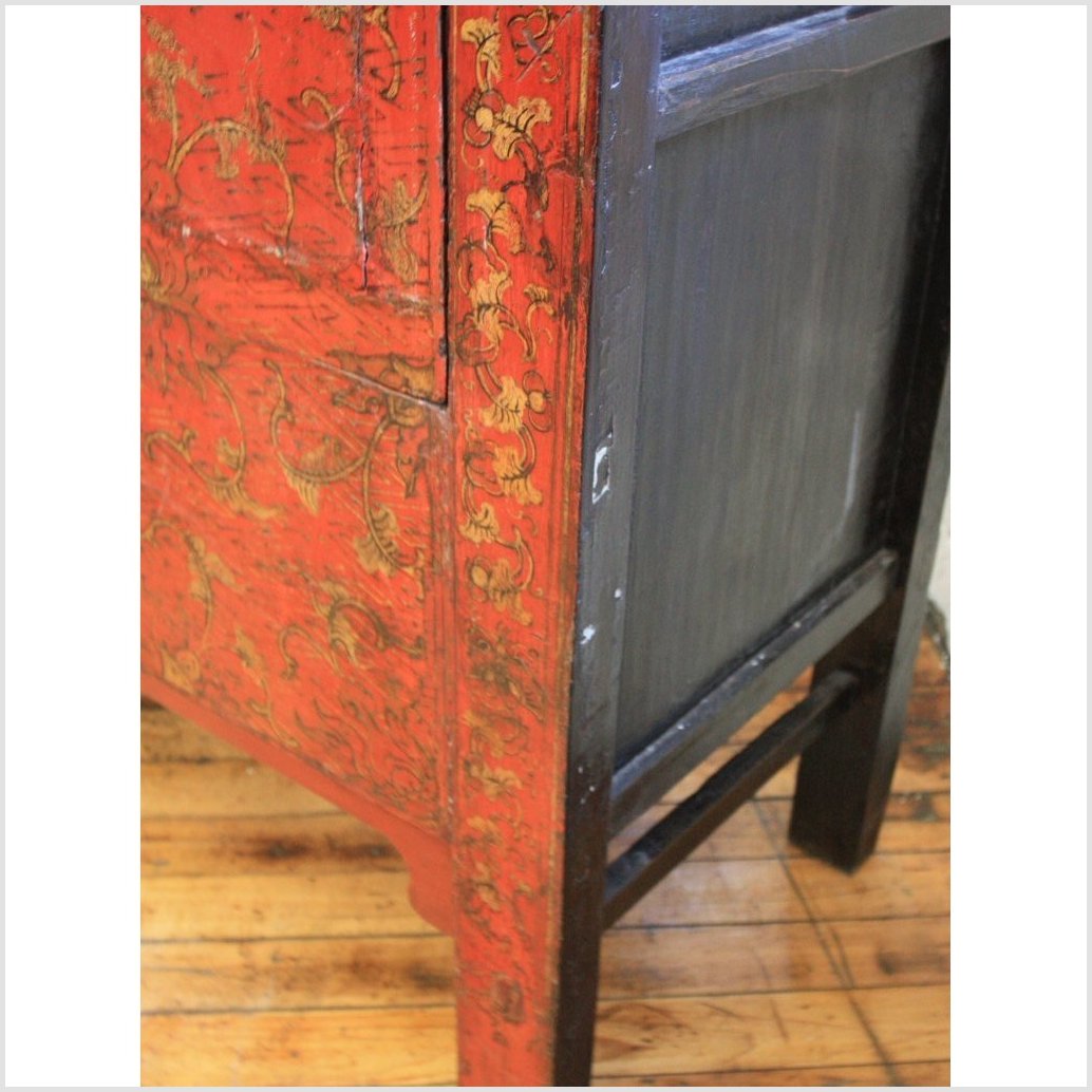 Gilt Decorated Red Lacquer Cabinet-3. Asian & Chinese Furniture, Art, Antiques, Vintage Home Décor for sale at FEA Home