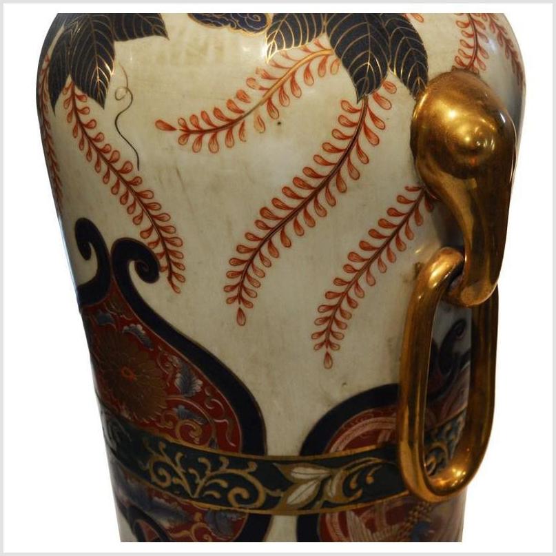 Gilt Ornate Tall Imari Altar Vase-4. Asian & Chinese Furniture, Art, Antiques, Vintage Home Décor for sale at FEA Home