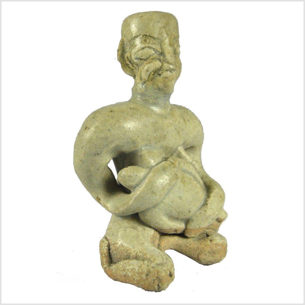Glazed Terracotta Miniature Fertility Doll-4. Asian & Chinese Furniture, Art, Antiques, Vintage Home Décor for sale at FEA Home