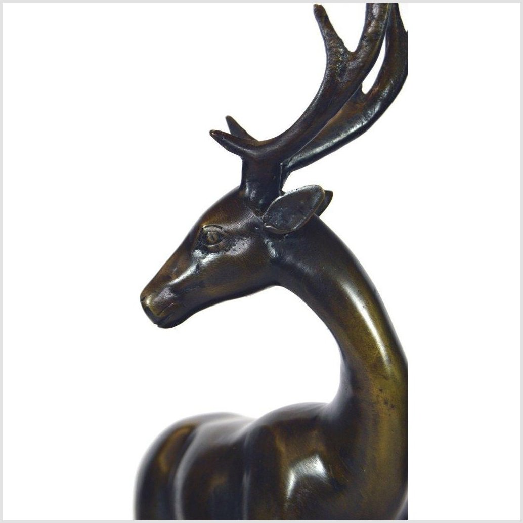 Golden Deer Bronze Sculpture-4. Asian & Chinese Furniture, Art, Antiques, Vintage Home Décor for sale at FEA Home