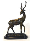 Golden Deer Bronze Sculpture-1. Asian & Chinese Furniture, Art, Antiques, Vintage Home Décor for sale at FEA Home