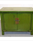 Green Lacquer Cabinet-1. Asian & Chinese Furniture, Art, Antiques, Vintage Home Décor for sale at FEA Home