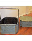 Green Woven Rattan Basket- Side Table-6. Asian & Chinese Furniture, Art, Antiques, Vintage Home Décor for sale at FEA Home