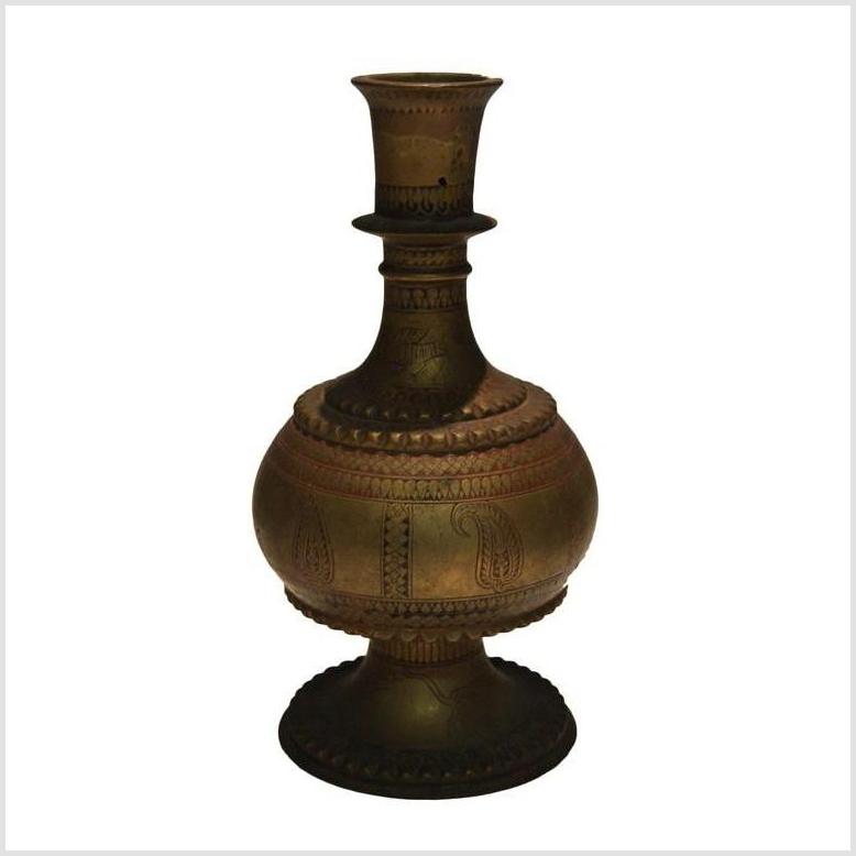 Hammered Indian Urn-4. Asian & Chinese Furniture, Art, Antiques, Vintage Home Décor for sale at FEA Home