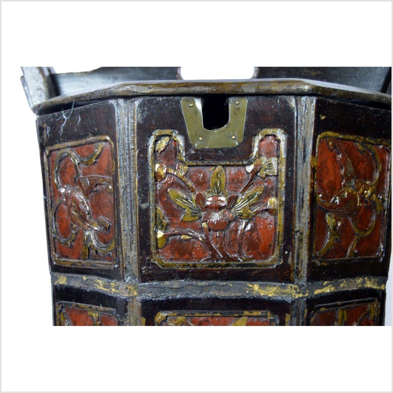 Hand Carved Bamboo Bucket-6. Asian & Chinese Furniture, Art, Antiques, Vintage Home Décor for sale at FEA Home