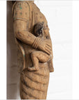 Hand Carved Indian Temple Carving Statue from Gujarat Depicting Mother and Child-14. Asian & Chinese Furniture, Art, Antiques, Vintage Home Décor for sale at FEA Home