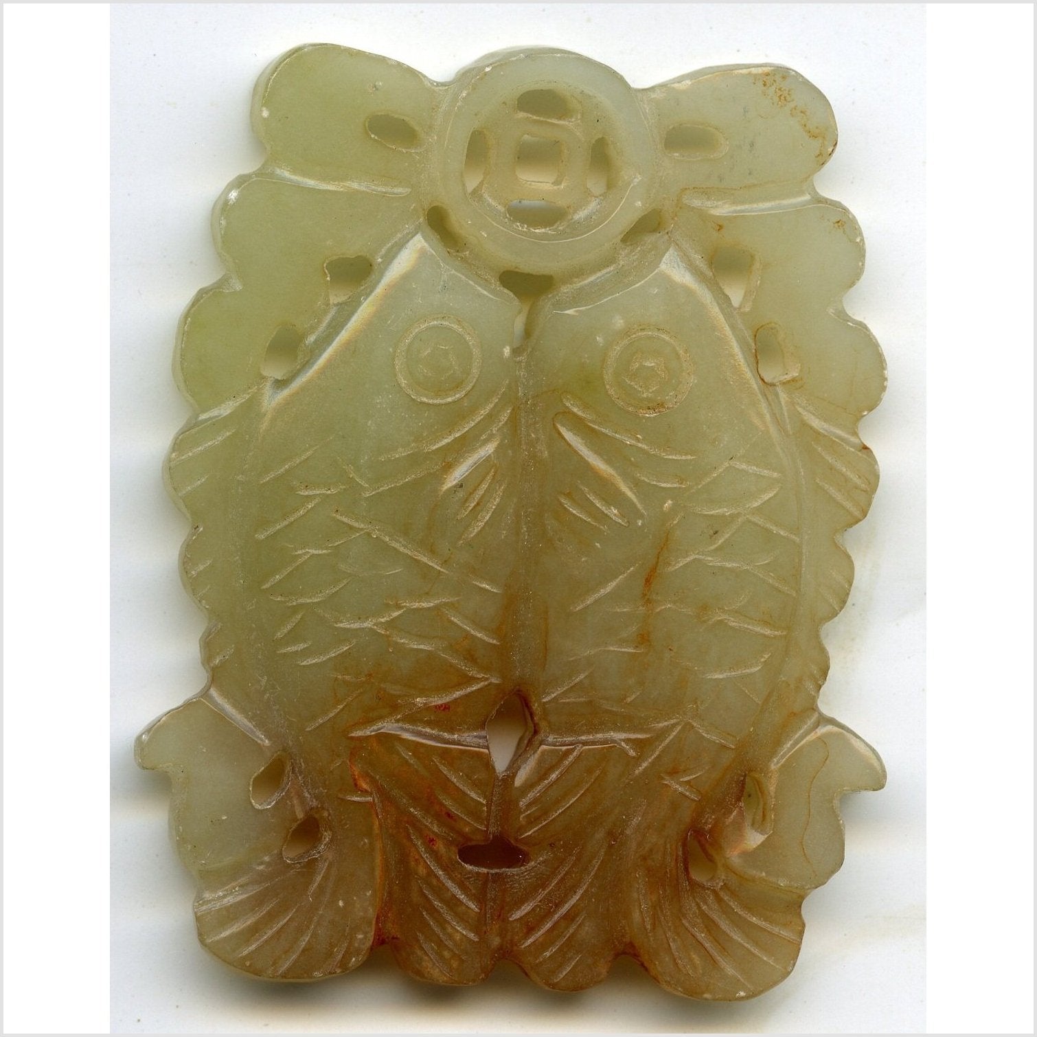Hand Carved Jade Medallion-2. Asian & Chinese Furniture, Art, Antiques, Vintage Home Décor for sale at FEA Home