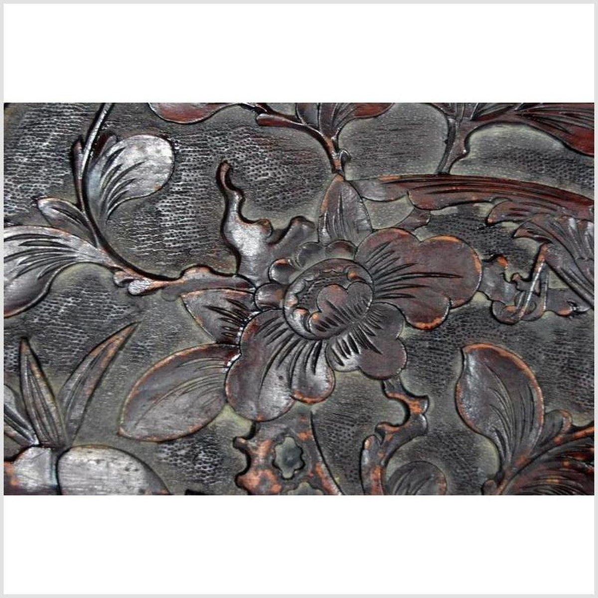 Hand-Carved Lacquered Rosewood Wall Plaque with Bird from 19th Century, China-4. Asian & Chinese Furniture, Art, Antiques, Vintage Home Décor for sale at FEA Home