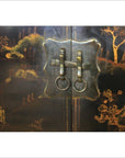 Hand-Painted Black Cabinet-5. Asian & Chinese Furniture, Art, Antiques, Vintage Home Décor for sale at FEA Home