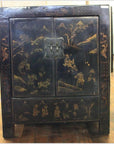 Hand-Painted Black Cabinet-1. Asian & Chinese Furniture, Art, Antiques, Vintage Home Décor for sale at FEA Home