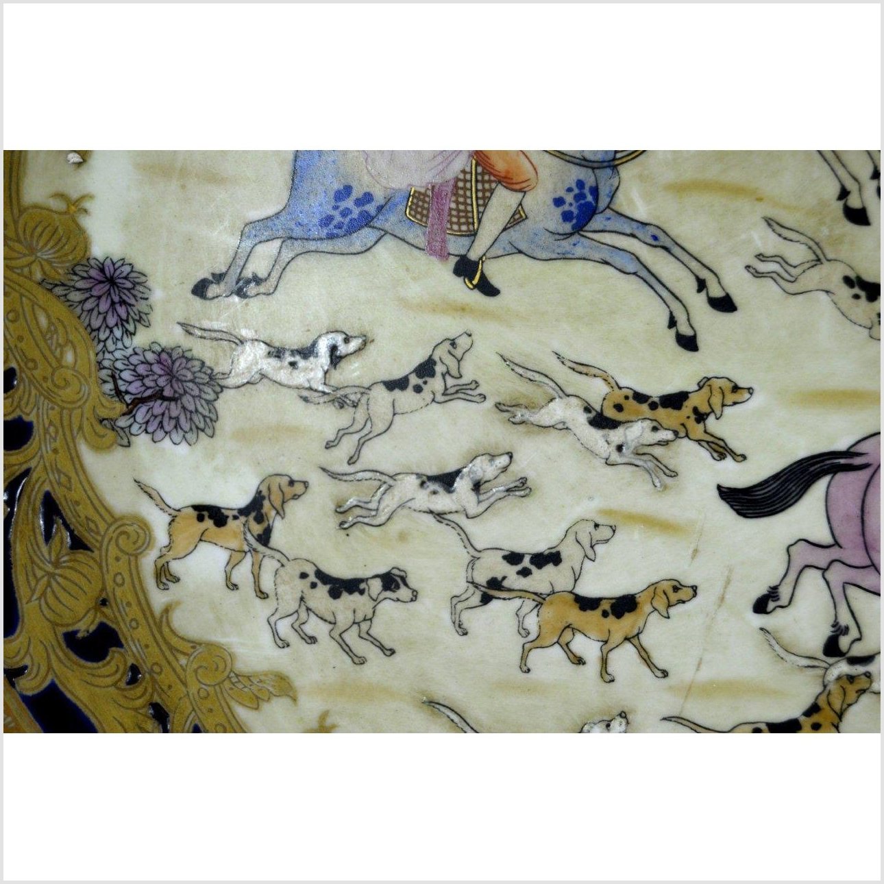 Hand Painted China Porcelain Plate-3. Asian & Chinese Furniture, Art, Antiques, Vintage Home Décor for sale at FEA Home