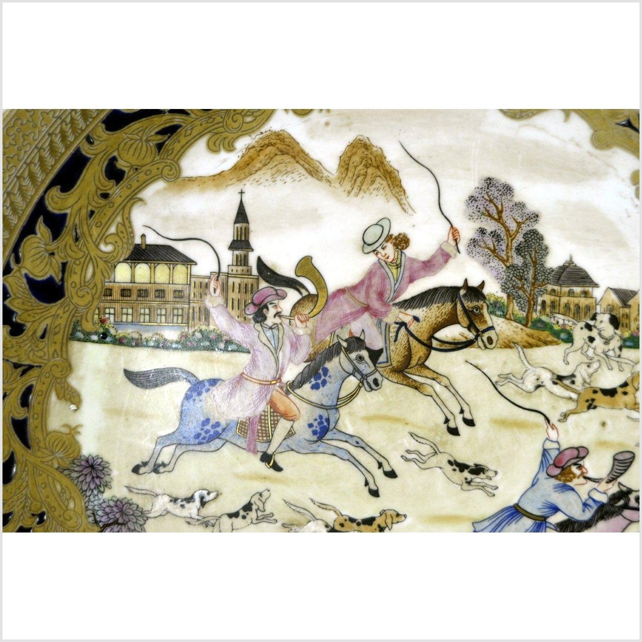 Hand Painted China Porcelain Plate-5. Asian & Chinese Furniture, Art, Antiques, Vintage Home Décor for sale at FEA Home