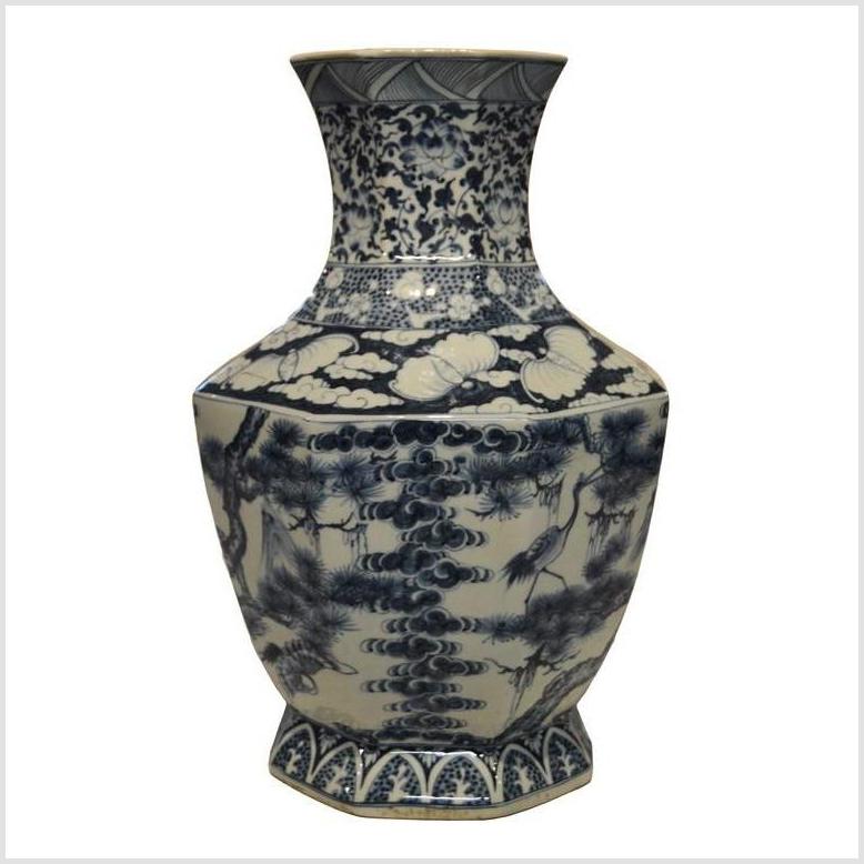 Hand Painted Chinese Porcelain Vase-6. Asian & Chinese Furniture, Art, Antiques, Vintage Home Décor for sale at FEA Home