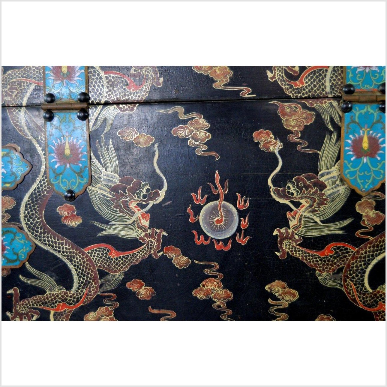 Hand Painted Dowry Box-17. Asian & Chinese Furniture, Art, Antiques, Vintage Home Décor for sale at FEA Home
