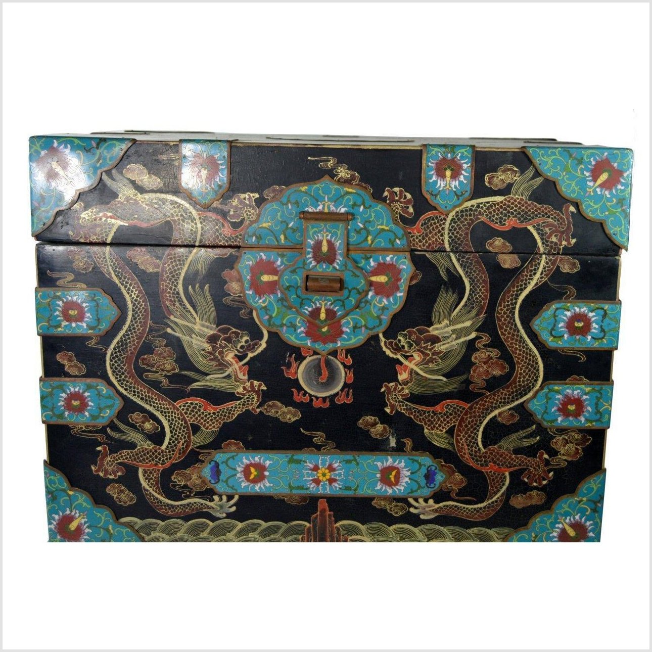 Hand Painted Dowry Box-4. Asian & Chinese Furniture, Art, Antiques, Vintage Home Décor for sale at FEA Home