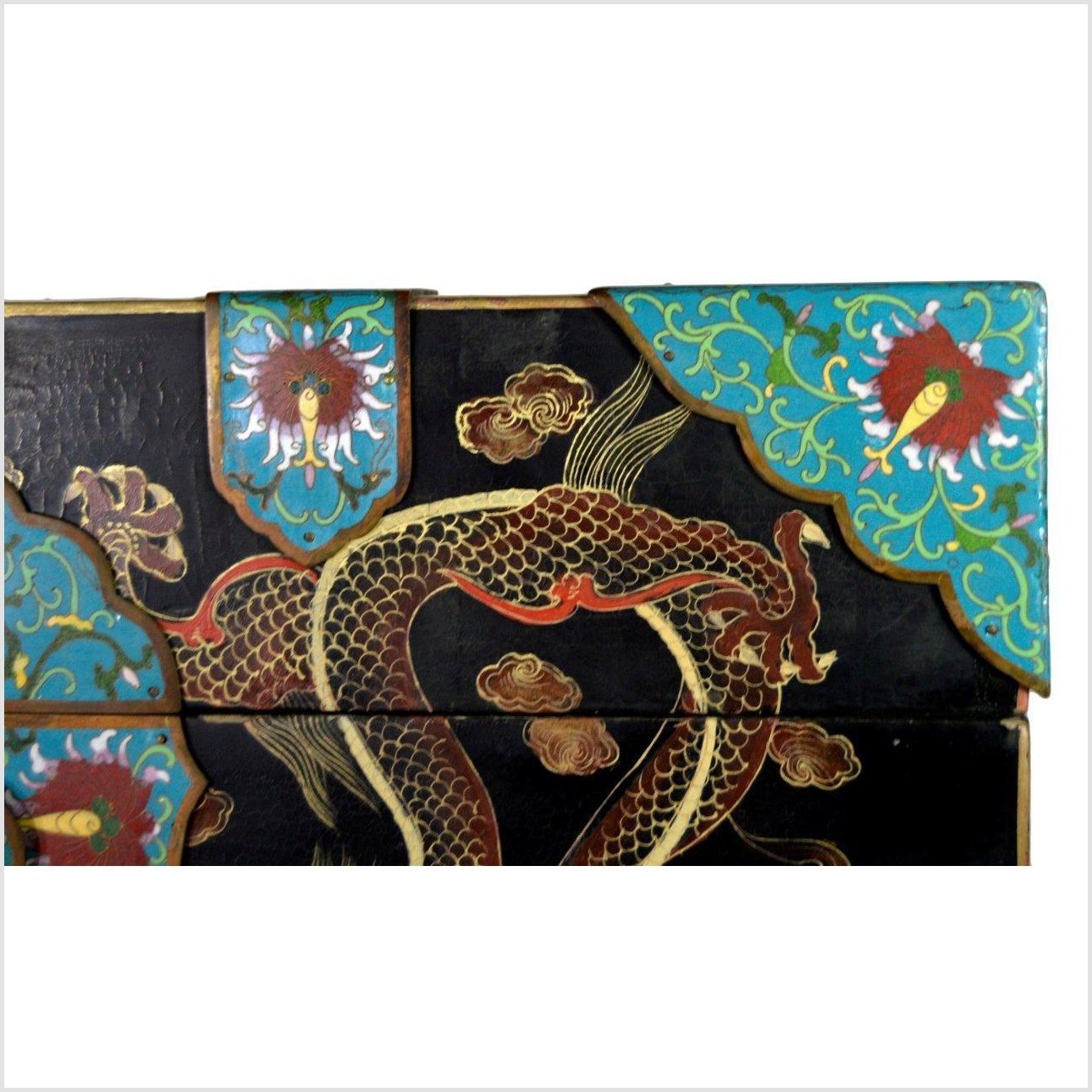 Hand Painted Dowry Box-6. Asian & Chinese Furniture, Art, Antiques, Vintage Home Décor for sale at FEA Home