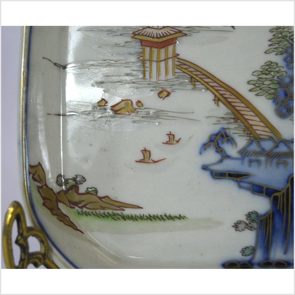 Hand Painted Imari Bowl-3. Asian & Chinese Furniture, Art, Antiques, Vintage Home Décor for sale at FEA Home
