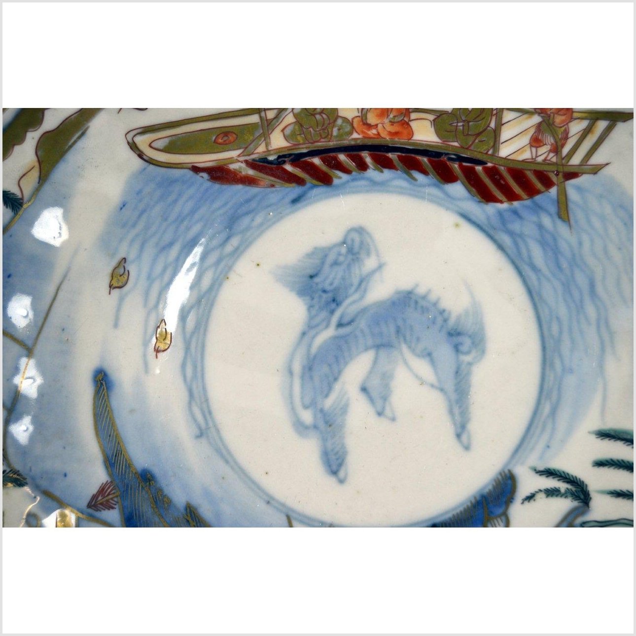 Hand Painted Imari Plate-3. Asian & Chinese Furniture, Art, Antiques, Vintage Home Décor for sale at FEA Home
