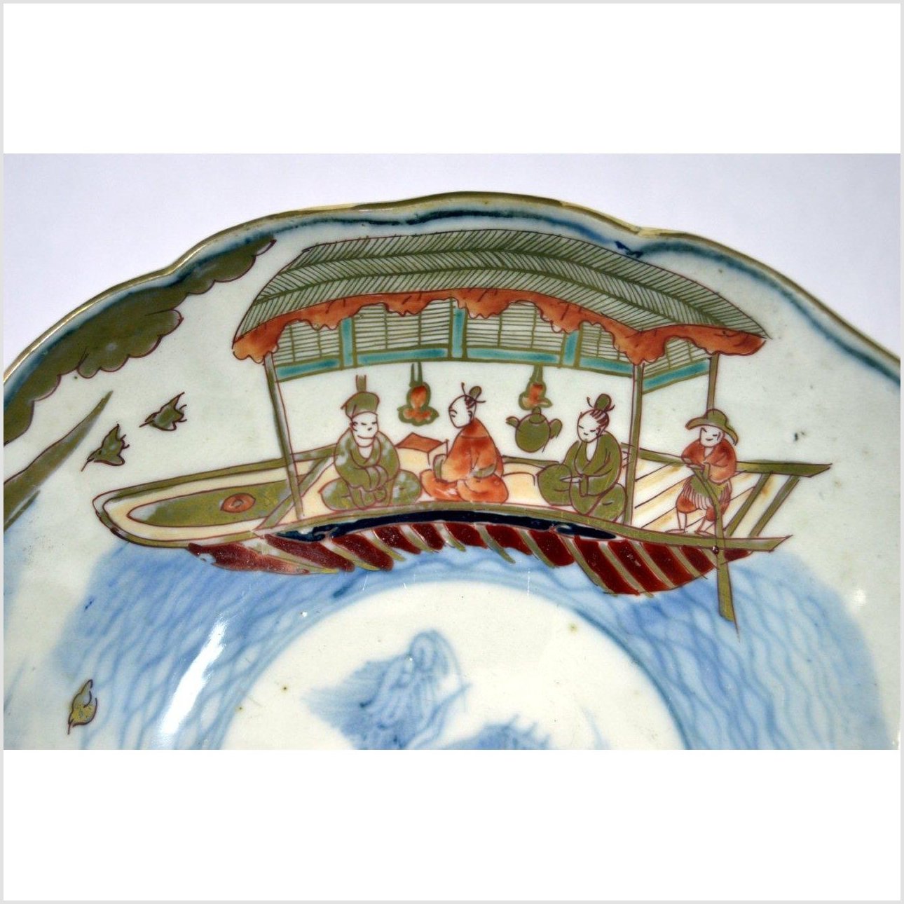 Hand Painted Imari Plate-4. Asian & Chinese Furniture, Art, Antiques, Vintage Home Décor for sale at FEA Home