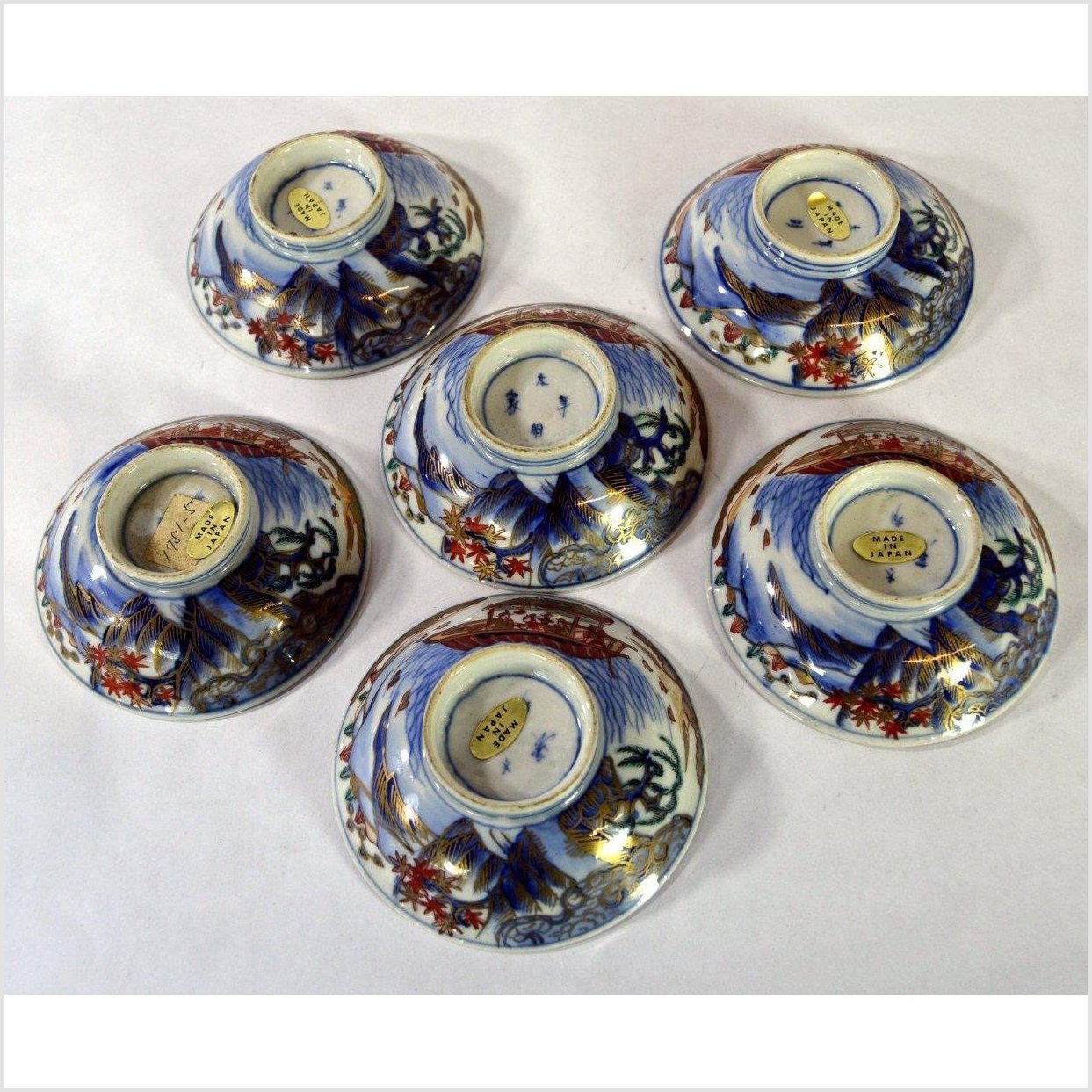 Hand Painted Imari Small Plates-5. Asian & Chinese Furniture, Art, Antiques, Vintage Home Décor for sale at FEA Home