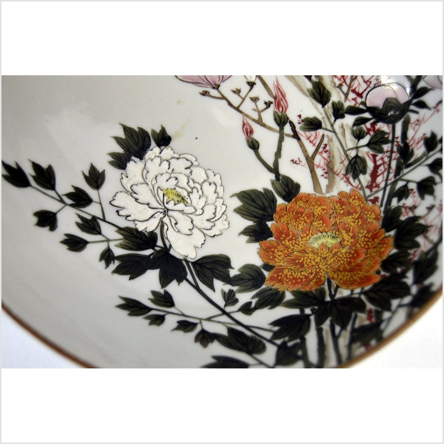 Hand Painted Kutani Porcelain Bowl-4. Asian & Chinese Furniture, Art, Antiques, Vintage Home Décor for sale at FEA Home