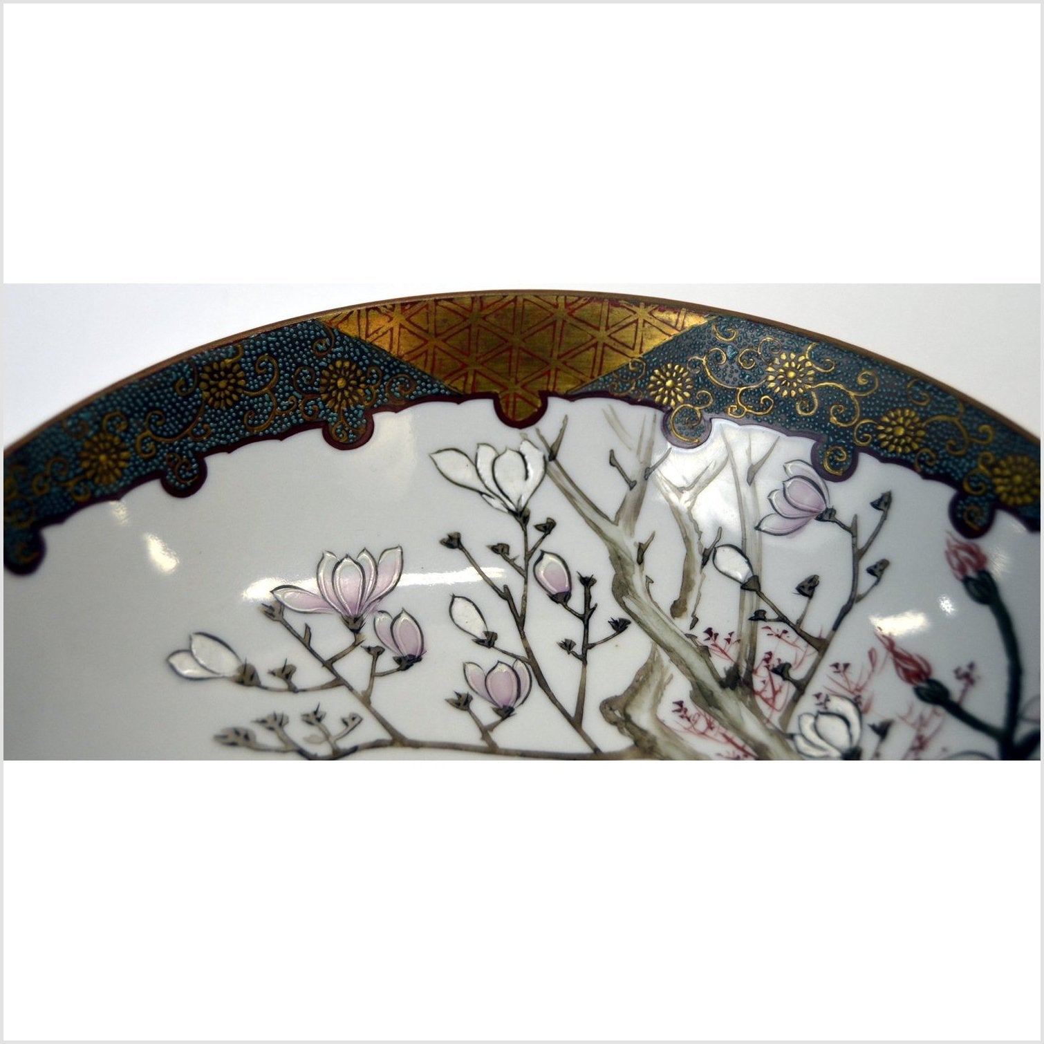 Hand Painted Kutani Porcelain Bowl-5. Asian & Chinese Furniture, Art, Antiques, Vintage Home Décor for sale at FEA Home