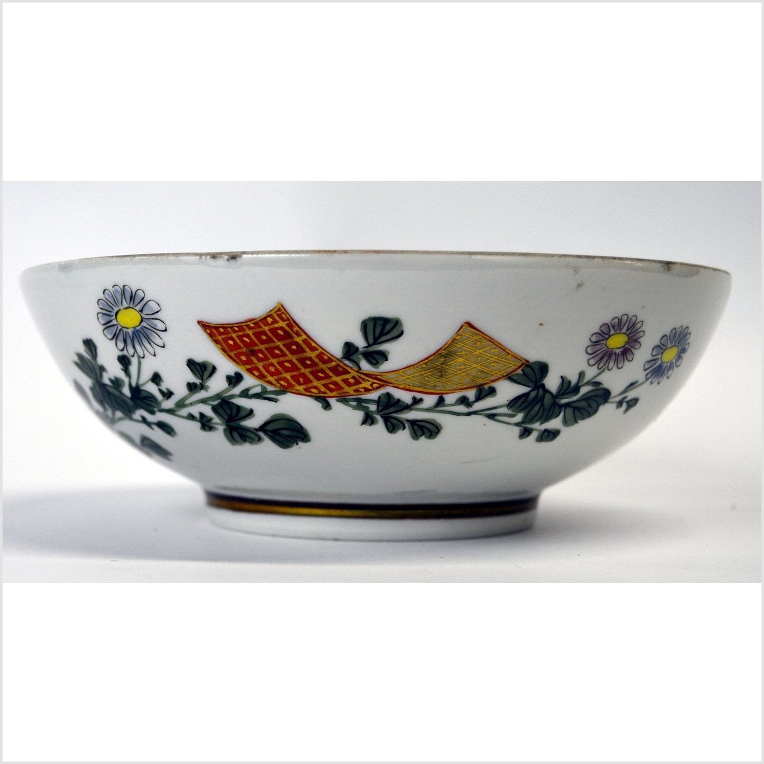 Hand Painted Kutani Porcelain Bowl-6. Asian & Chinese Furniture, Art, Antiques, Vintage Home Décor for sale at FEA Home