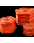 Hand painted Octagonal Box-4. Asian & Chinese Furniture, Art, Antiques, Vintage Home Décor for sale at FEA Home