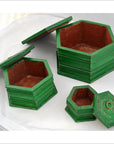 Hand painted Octagonal Box-2. Asian & Chinese Furniture, Art, Antiques, Vintage Home Décor for sale at FEA Home