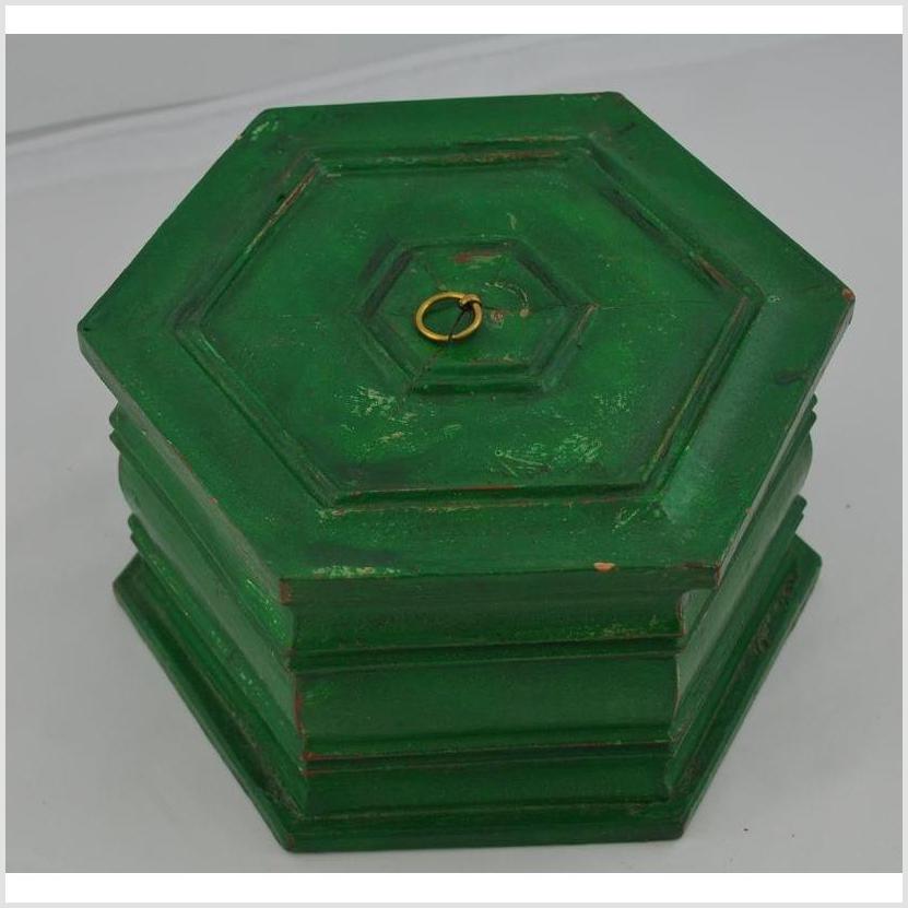 Hand painted Octagonal Box-4. Asian & Chinese Furniture, Art, Antiques, Vintage Home Décor for sale at FEA Home