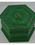 Hand painted Octagonal Box-4. Asian & Chinese Furniture, Art, Antiques, Vintage Home Décor for sale at FEA Home