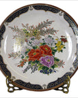 Hand Painted Satsuma Kiyomizu Porcelain Plate-1. Asian & Chinese Furniture, Art, Antiques, Vintage Home Décor for sale at FEA Home