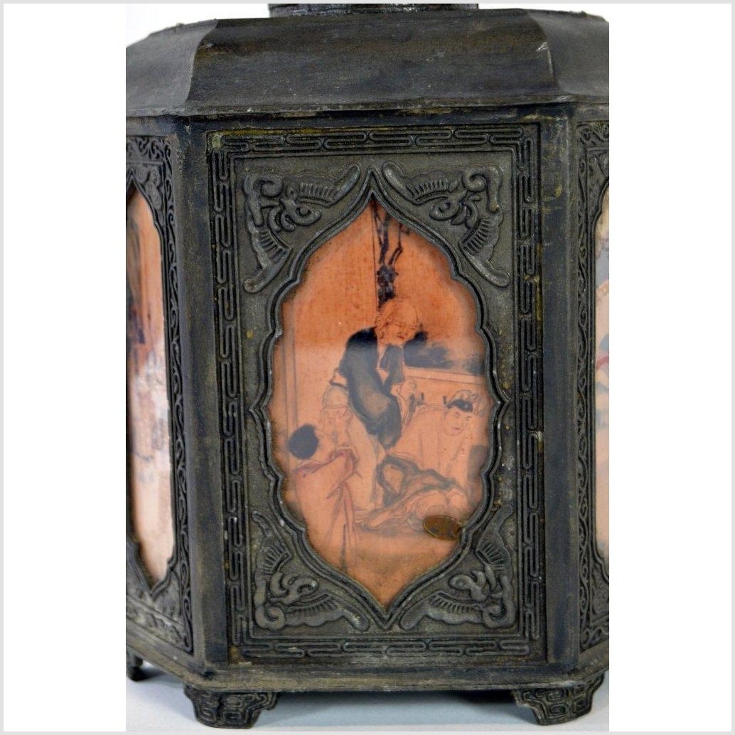 Hand Tooled Pewter Teapot-5. Asian & Chinese Furniture, Art, Antiques, Vintage Home Décor for sale at FEA Home