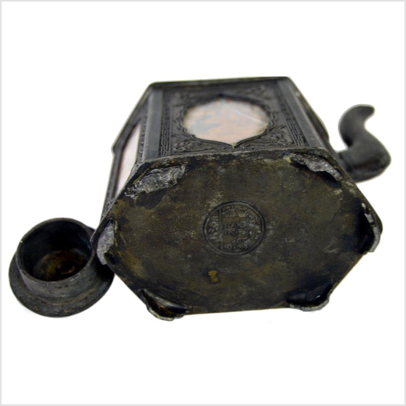 Hand Tooled Pewter Teapot-7. Asian & Chinese Furniture, Art, Antiques, Vintage Home Décor for sale at FEA Home