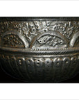 Hand Tooled Silver Plated Ice Bucket-3. Asian & Chinese Furniture, Art, Antiques, Vintage Home Décor for sale at FEA Home