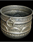 Hand Tooled Silver Plated Ice Bucket-4. Asian & Chinese Furniture, Art, Antiques, Vintage Home Décor for sale at FEA Home