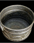 Hand Tooled Silver Plated Ice Bucket-5. Asian & Chinese Furniture, Art, Antiques, Vintage Home Décor for sale at FEA Home