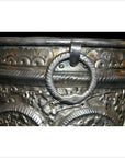 Hand Tooled Silver Plated Ice Bucket-6. Asian & Chinese Furniture, Art, Antiques, Vintage Home Décor for sale at FEA Home